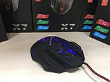 Ігрова мишка X7 4800 dpi з LED підсвічуванням USB 2.0 GAMING MOUSE, фото 9