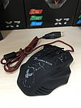 Ігрова мишка X7 4800 dpi з LED підсвічуванням USB 2.0 GAMING MOUSE, фото 10