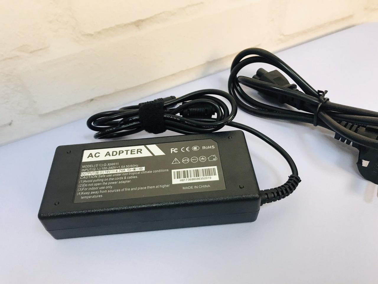 Зарядний пристрій для ноутбуків ACER + КАБЕЛЬ 19V 65W 4.74 A 5,5x1,7, фото 1