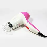 Професійний компактний фен для сушіння волосся Gemei GM 1711 / Дорожній фен для волосся, фото 7