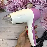 Професійний компактний фен для сушіння волосся Gemei GM 1711 / Дорожній фен для волосся, фото 8