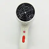 Професійний компактний фен для сушіння волосся Gemei GM 1711 / Дорожній фен для волосся, фото 10