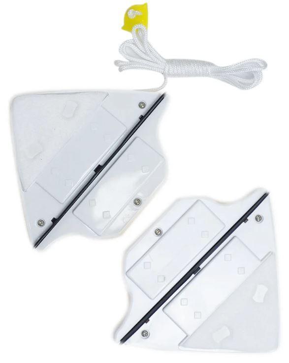 Магнитная щетка для мытья окон с двух сторон Easy Cleaner Wiper 01 мочалка для окон на магните - фото 6 - id-p1763269058
