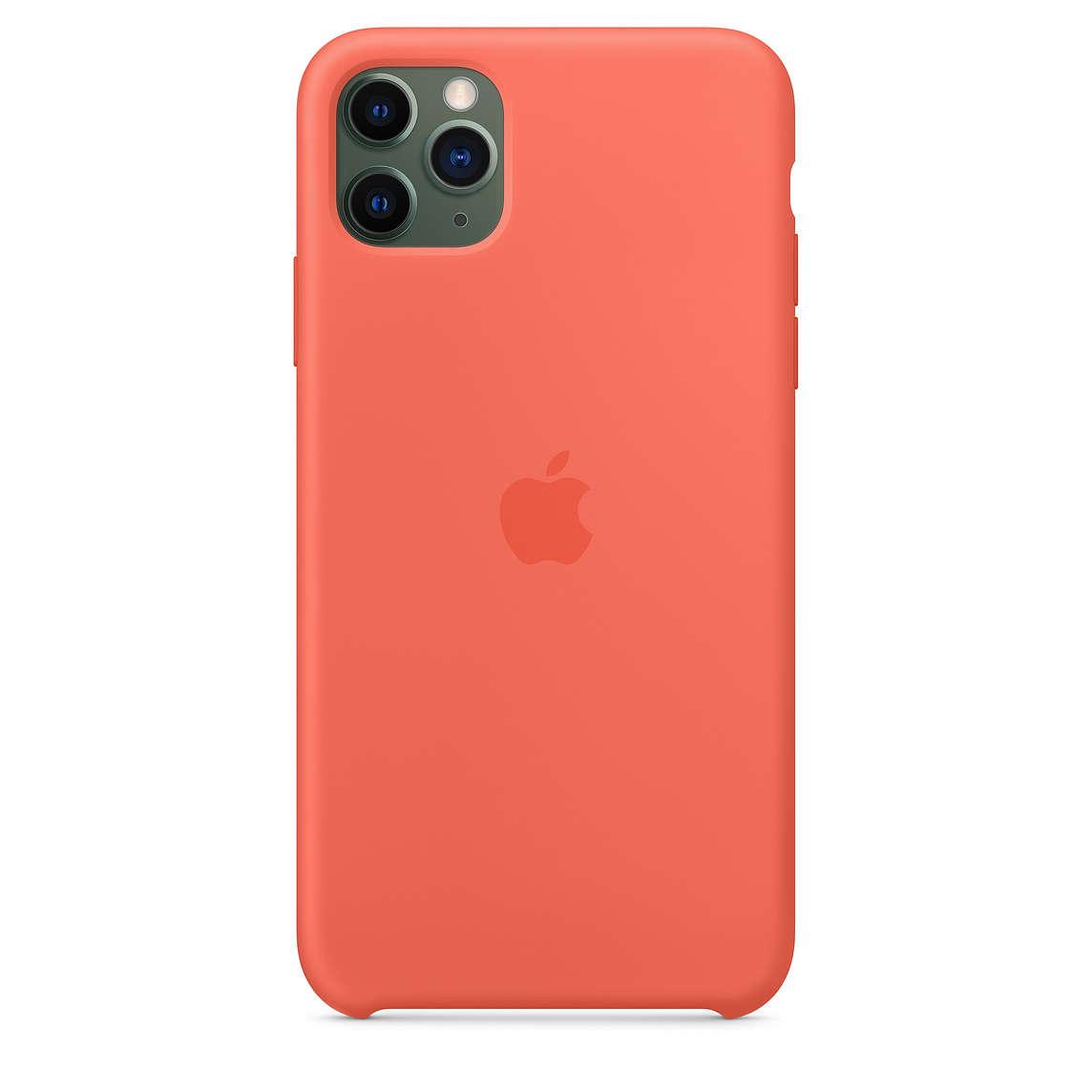 Силіконовий Чохол Накладка Original Silicone Case High Copy — iPhone 11 Pro Max — Orange (2)