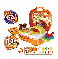 Детский игровой набор Кухня Pizza в чемоданчике 22 предмети Игровой набор Пиццерия
