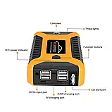 Пускозарядний автомобільний пристрій Jumpstarter 27JX 12В/2А з акумулятором на 99800mAh і ліхтарем ANS К, фото 9