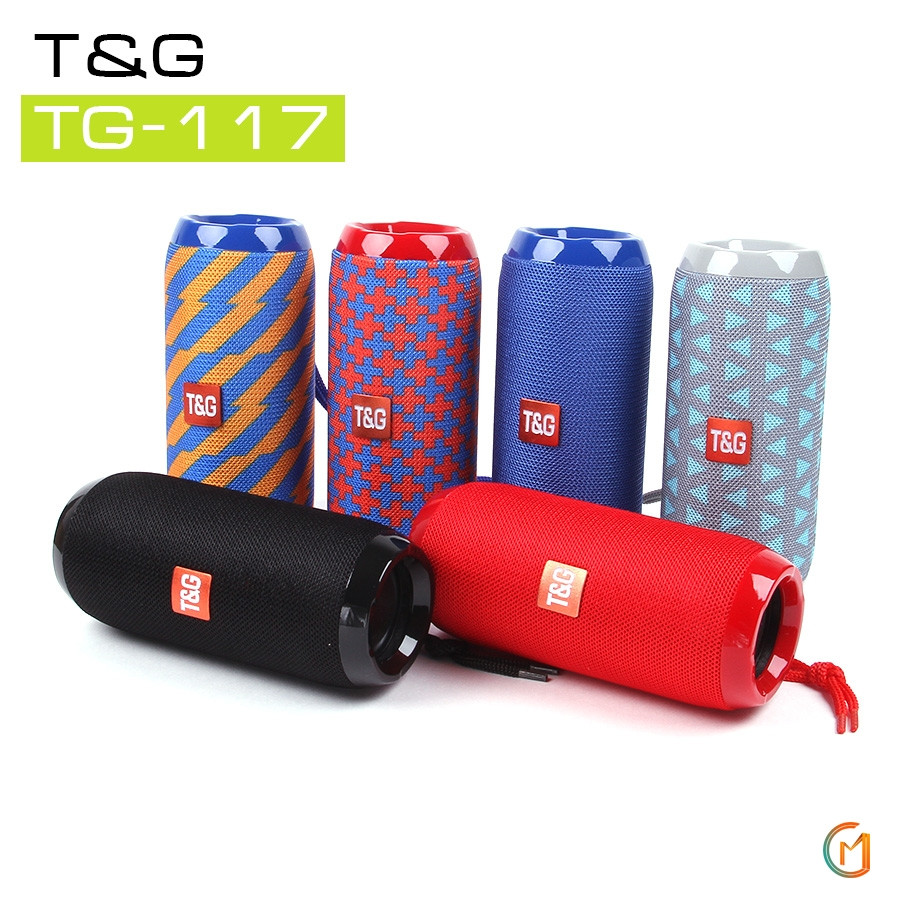 Потужна, басиста Портативна Bluetooth колонка T&G TG-117. Краща Ціна!