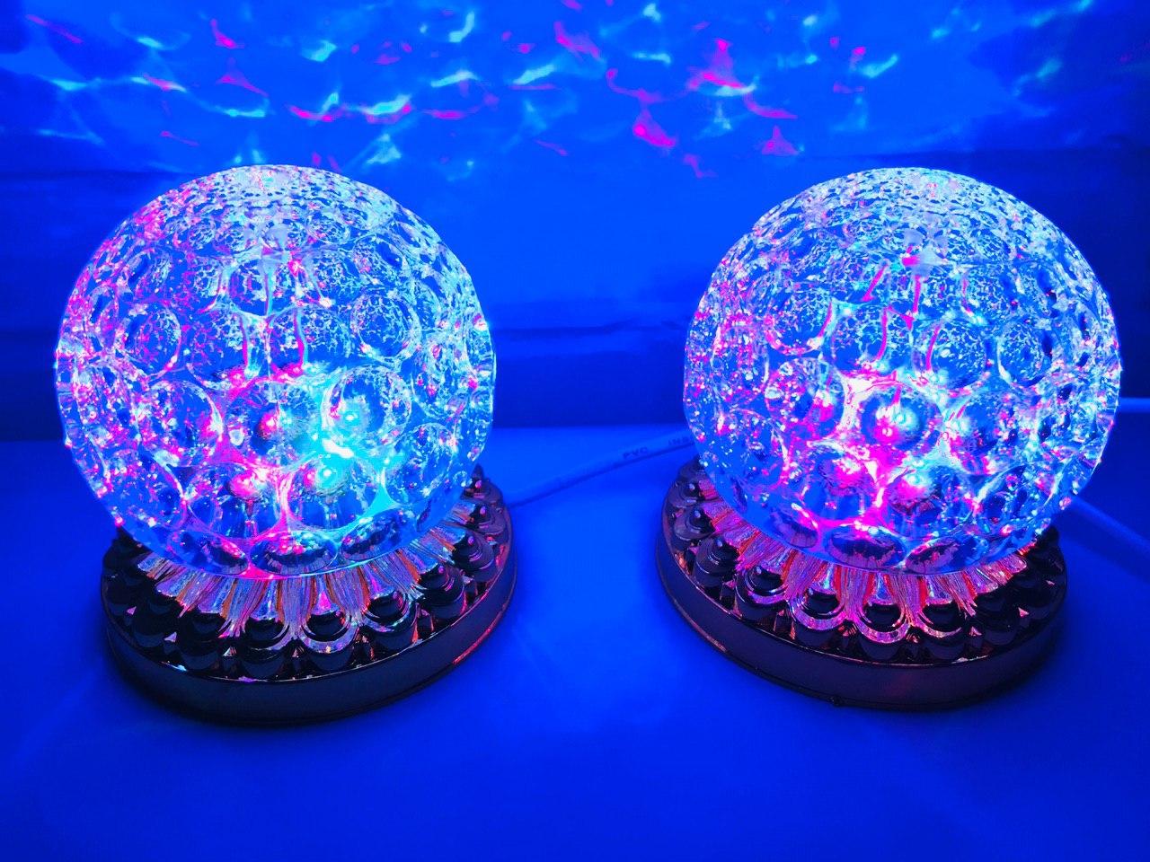 Яскрава, Обертається диско лампа Led full color rotating lamp світлодіодна G 0076. Краща Ціна!