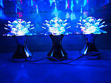 Яскрава, Обертається диско лампа Led full color rotating lamp світлодіодна Лілія DISCO CB 0319. Краща Ціна!, фото 3