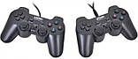 USB джойстик для ПК PC GamePad DualShock DJ-2082 з вібро 2шт Акція, фото 4