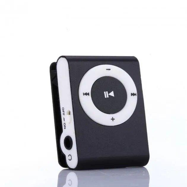 MP3 мініплеєр MX-801FM міні з прищіпкою чорний