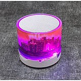 Портативна bluetooth Bass колонка S60 з LED підсвічуванням, фото 5