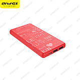 Зовнішній акумулятор awei p35k 10000mah, powerbank, повербанк, портативний зарядний пристрій, фото 11