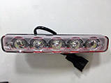 LED Авто Фари Денні Ходові вогні DRL D03-N з лінзами, фото 5