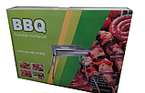 Переносний мангал BBQ-5002 Портативний мангал гриль барбекю 48х34х59см вугільний металевий на пікнік, фото 6
