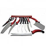 Чудовий набір кухонних ножів 10в1 Contour Pro Knives + магнітна стрічка в подарунок, фото 3