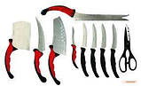 Чудовий набір кухонних ножів 10в1 Contour Pro Knives + магнітна стрічка в подарунок, фото 5