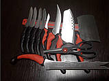 Чудовий набір кухонних ножів 10в1 Contour Pro Knives + магнітна стрічка в подарунок, фото 6