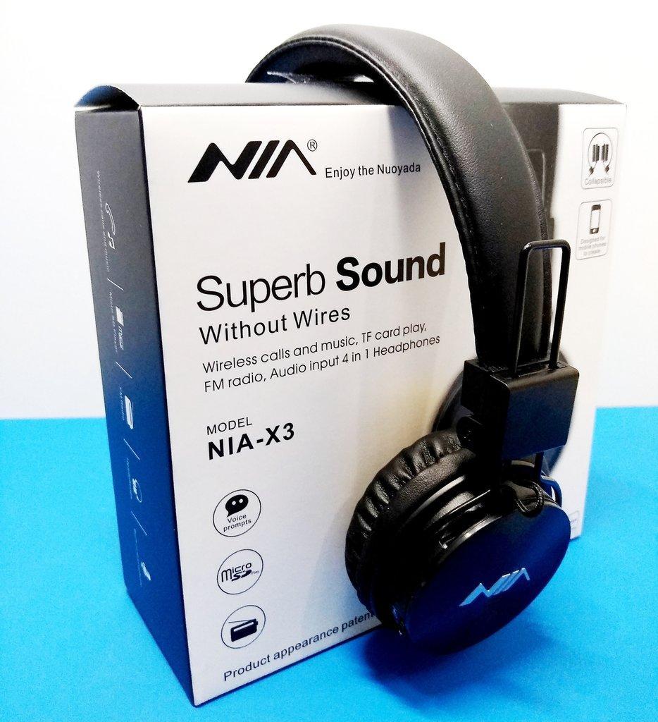 Бездротові навушники Superb Sound without Wires ( Wireless ) NIA-X3 Чорні