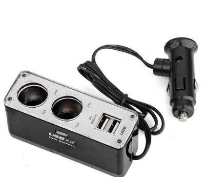 Розгалужувач прикурювача, 2 входи + 2 USB, 12/24 У Краща ціна!