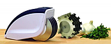 Ніж для нарізки 3 в 1 Rolling Mincer і тендерізатор м'ясо з часниковим пресом овочерізка, фото 5