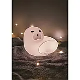 Нічник Тюлень RGB із гіпоалергенного силікону. SEA LION LJC-152, фото 2