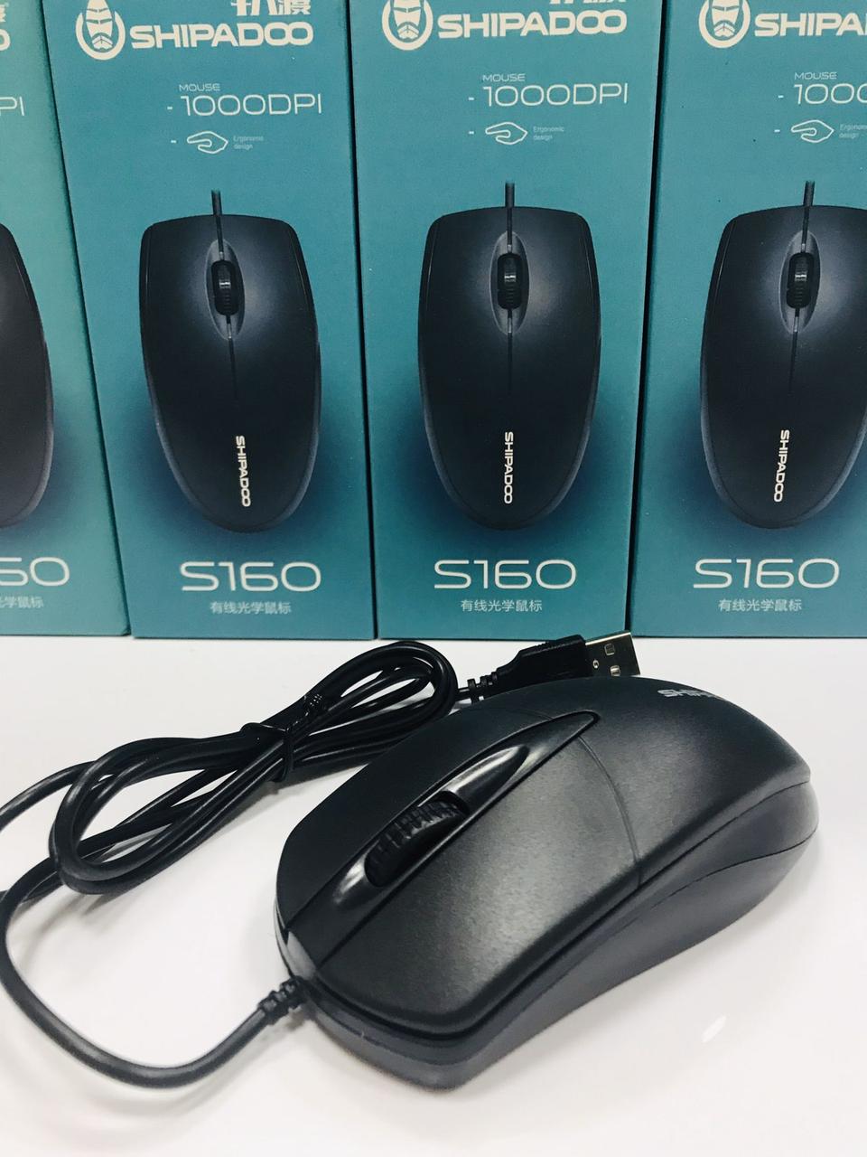 Комп'ютерна Оптична Провідна Миша SHIPADOO S160 1000 dpi АКЦІЯ