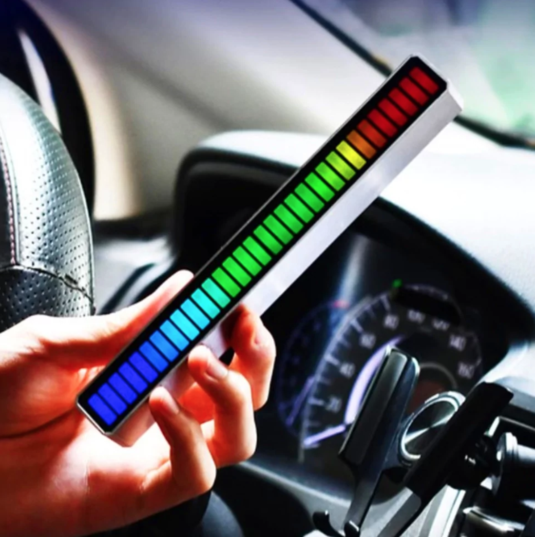 Музичний світильник RGB Білий 300mAh USB лампа Звукове управління