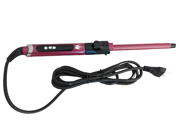 Керамічна плойка для волосся ProMozer PM-6629 9 мм/13 см, 80-230С, 100-240v, 45-65 Вт, 15 режимів, тонка плойка, фото 1