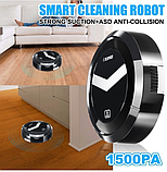 Робот Пилосос акумуляторний розумний Ximei Smart Robot на акумулятор 18650 заряд від USB, фото 4