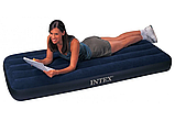 Надувний велюровий матрац Intex 64756 (76 x 191 x 25 см.) КРАЩА ЦІНА!, фото 3