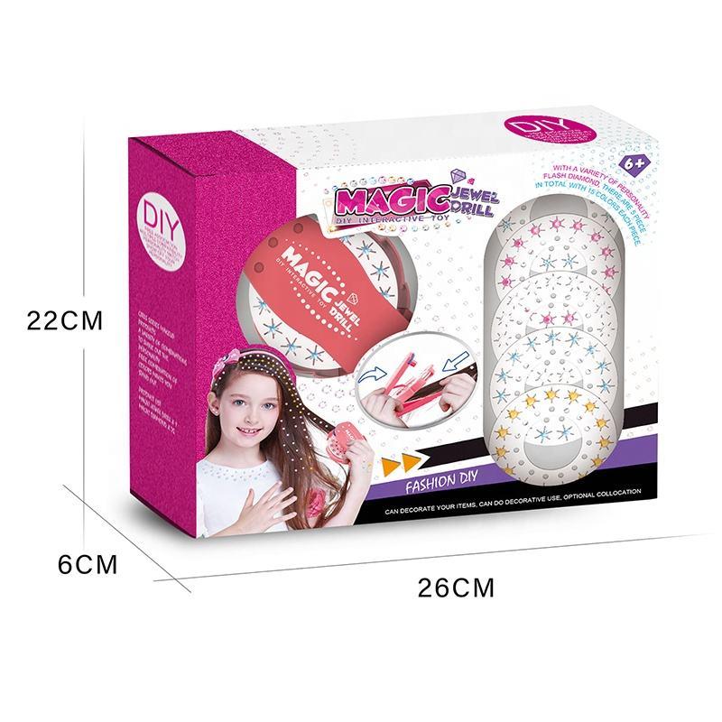 Magic Jewel Drill Diy Интерактивная прическа для девочек Красота Play Set Toy Braider Kits Make Up Girl - фото 3 - id-p1763272527