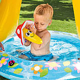 Надувний басейн з навісом Гриб 102*89см 57114 Інтекс Intex грибочок з надувним дном, фото 5