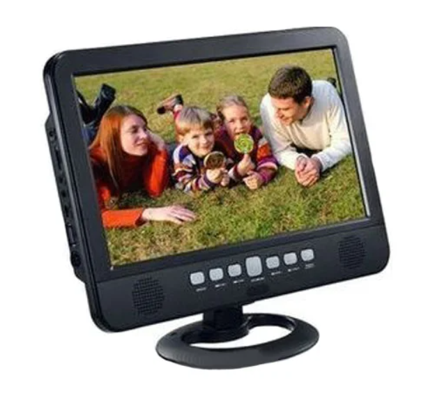 Телевізор акумуляторний LED TV NS-1001, USB, Екран 13,8 дюймів, 220 В та 12 В(ПортТел_NS-1001USB)