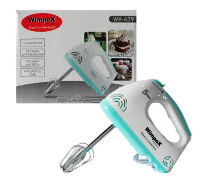Міксер Ручний Wimpex WX-439 - 5 швидкостей