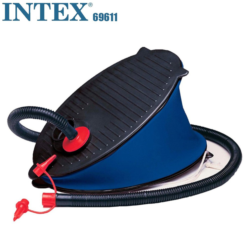 Ножний насос для надування Intex 69611, 28 см, 3 насадки