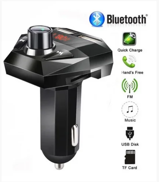 Автомобільний FM-трансмітер G18 (2USB, 2.1 A, MP3 Player), чорний