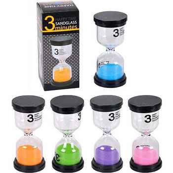 Пісочний годинник на 3 хв. скло 4,5*9,5см X2-03(97483)