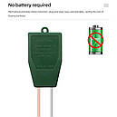 Вимірювач кислотності pH, вологості, освітленості ґрунту ЕТП-301 (3 в 1), фото 3