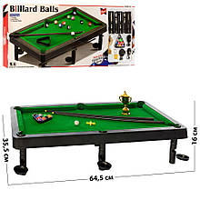 БІЛЬЯРД арт 9909 на ніжках, 64,5-35,5-в16 см, у пробці, 86,5-37-4,5 см