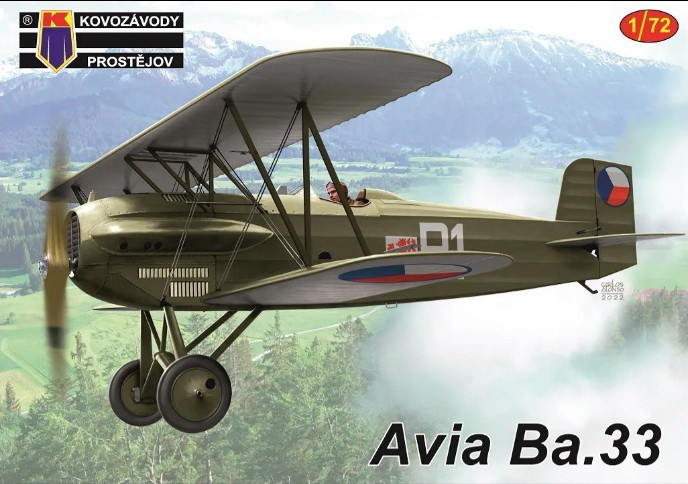 Пластикова модель 1/72 Kovozavody Prostejov 0352 чехословацький літак біплан Avia Ba.33