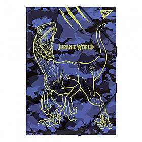 Папка для праці на гумках А4 лам. картон Yes, Jurassic World