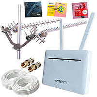 4G Wi-Fi комплект інтернет для села з потужною антеною 32 Дб (роутер Anteniti B535 + антена 32 Дб)