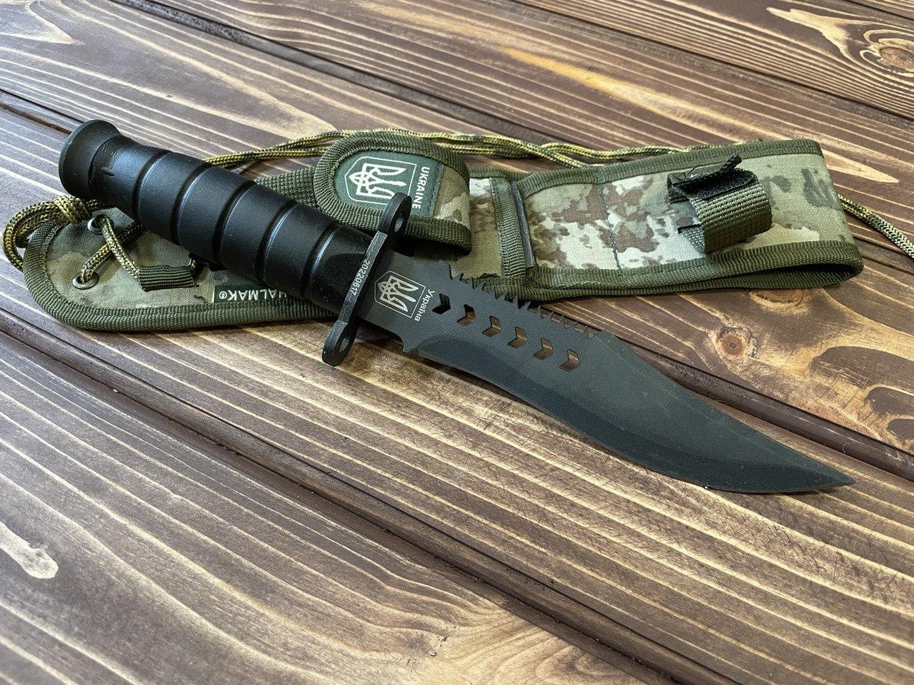 Армійський тактичний ніж Патріот HALMAK No2 UA. Мисливський ніж
