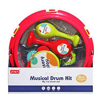 Набор музыкальных инструментов детский, 6 элем. (красный) - Детские музыкальные инструменты