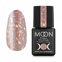 База каучукова Moon Full Silena 2034, натурально-темний з золотою поталлю, 8 мл