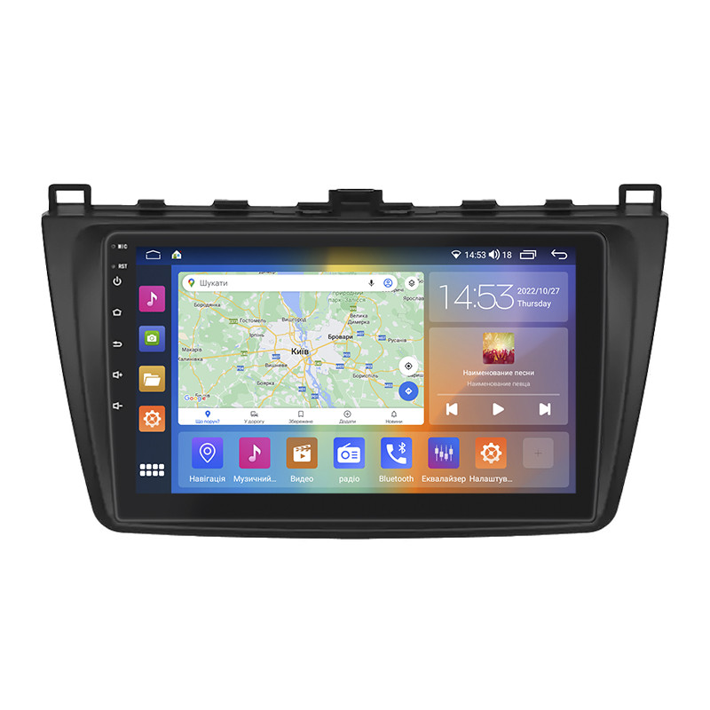 Штатна магнітола Lesko для Mazda 6 II (GH) Рестайлінг 2009-2013 екран 9" 2/32Gb CarPlay 4G Wi-Fi GPS Prim 6шт