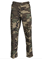 Штани армійські польові пошиття BDU SLIM  WOODLAND матеріал 80/20полікотон Mil-Tec Німеччина розм - S