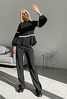 Женские классические черные брюки со стрелками 3371-01