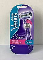 Станок женский для бритья Gillette Venus 5 Swirl Extra Smooth + 2 картридж